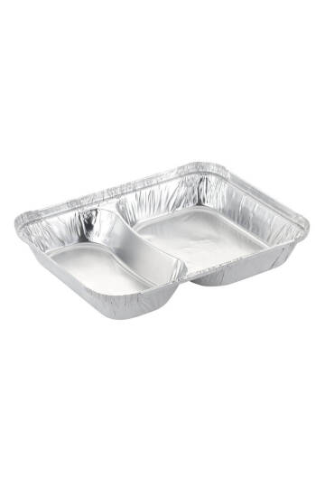 Alüminyum Kap 2 Gözlü Tabldot 100 Adet