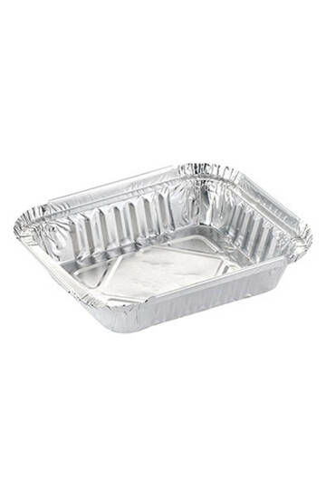 Alüminyum Kap 250 gr Dikdörtgen 100 Adet