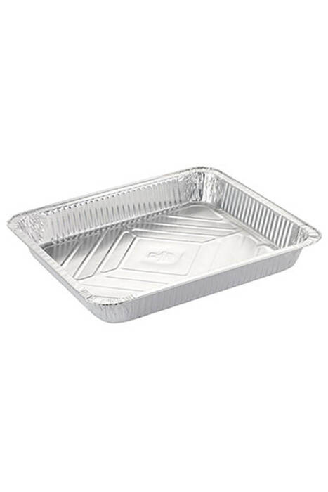 Alüminyum Kap 3250 gr Dikdörtgen Tepsi 50 Adet - 1