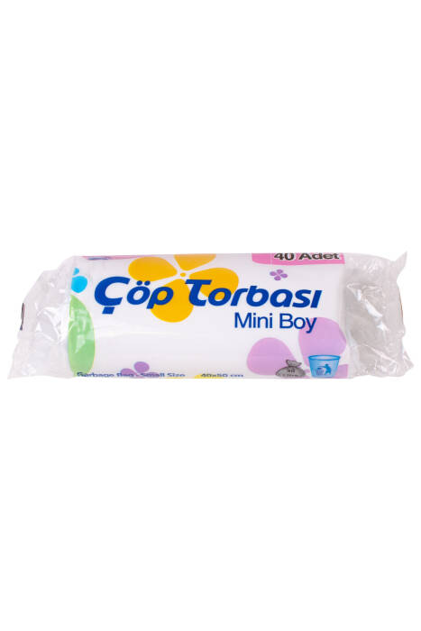Canhome Mini Çöp Torbası Şeffaf 40x50cm 40 Adet - 1