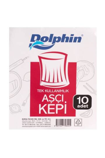 Dolphin Aşçı Kepi 10 Adet - 2