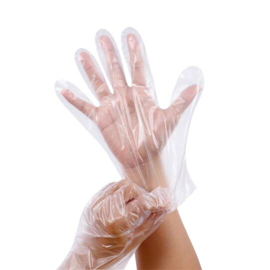 Dolphin HDPE Tek Kullanımlık Şeffaf Eldiven 200 Adet - 2