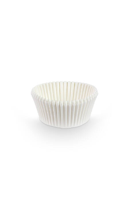 Dolphin Muffin Kağıt Kek Kapsülü İnce Beyaz Mini 100 Adet - 1