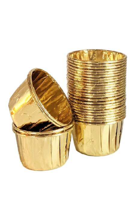 Dolphin Muffin-Kek Kapsülü Altın 25 Adet - 1