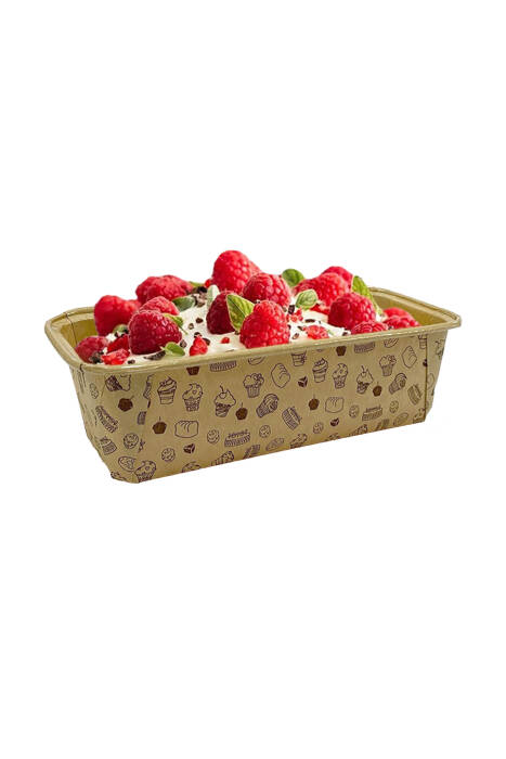 Dolphin Muffin Kek Kapsülü Baton Kraft Desenli Büyük Boy 25 Adet - 2