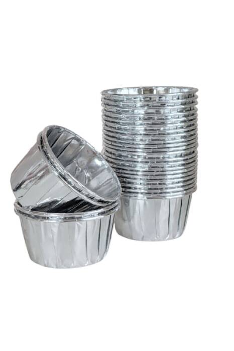 Dolphin Muffin-Kek Kapsülü Gümüş 25 Adet - 1