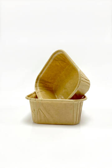 Dolphin Muffin Kek Kapsülü Kare Kraft 50 Adet