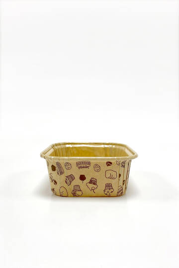 Dolphin Muffin Kek Kapsülü Kare Kraft Desenli 50 Adet - 2