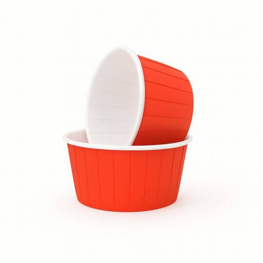 Dolphin Muffin-Kek Kapsülü Kırmızı 50 Adet