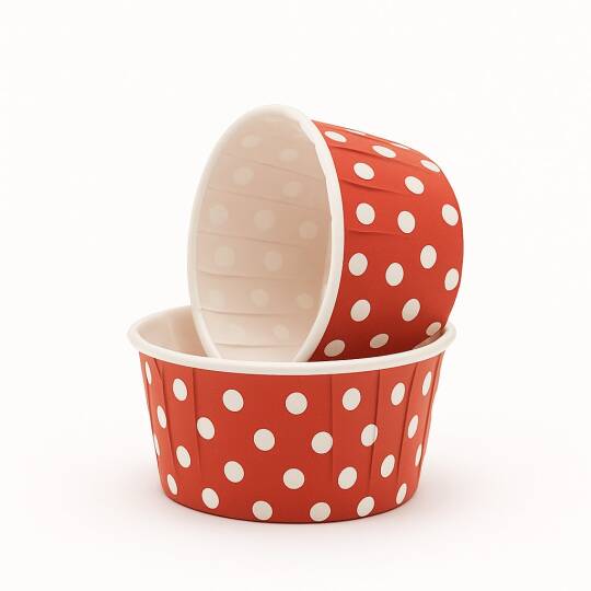 Dolphin Muffin-Kek Kapsülü Kırmızı Puantiyeli 25 Adet