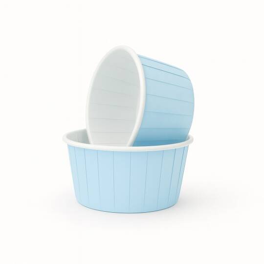 Dolphin Muffin-Kek Kapsülü Mat Mavi 50 Adet