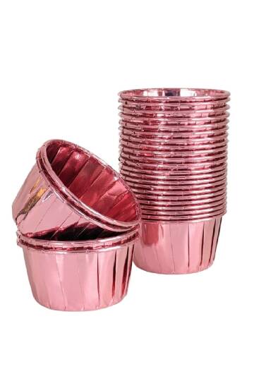 Dolphin Muffin-Kek Kapsülü Rose Gold 25 Adet