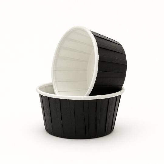 Dolphin Muffin Kek Kapsülü Siyah Büyük Boy 50 Adet