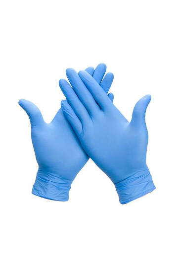 Dolphin Pudrasız Mavi Nitril Muayene Eldiveni L Beden 100 Adet -MDR - 2