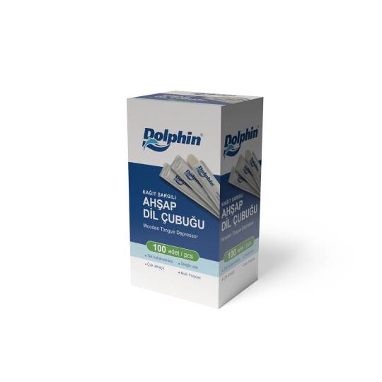 Dolphin Sargılı Dil Çubuğu Abeslang 100 Adet - 2