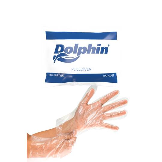 Dolphin Şeffaf Eldiven PE 100 Adet
