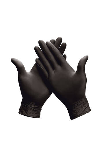 Dolphin Siyah Çok Amaçlı Nitril Muayene Eldiveni S Beden 100 Adet -MDR - 2
