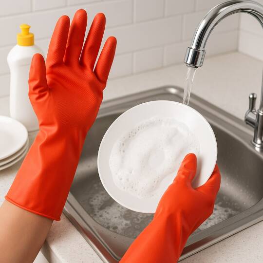 Dolphin Temizlik Eldiveni Kırmızı S 1 Çift - 2