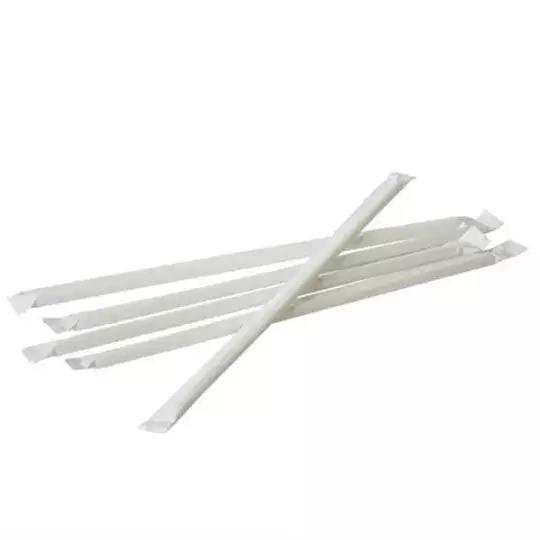 Kağıt Sargılı Pipet 5mmx22cm 200 Adet
