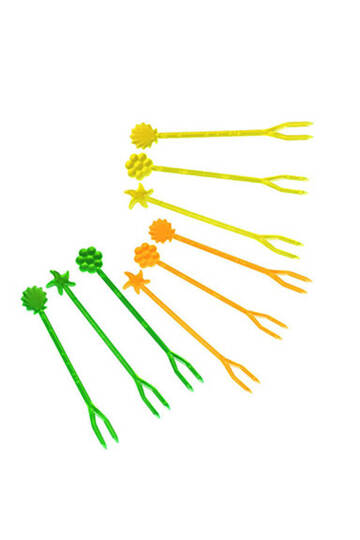 Plastik Cips-Şeytan Çatalı Renkli 1000 Adet