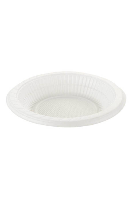 Plastik Tabak Beyaz Ekonomik 13,5cm 100 Adet - 1