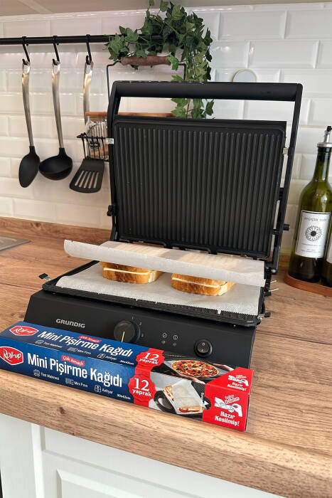 Roll-Up Airfry, Tost, Fırın İçin Mini Kesilmiş Pişirme Kağıdı 30x42cm 1 Adet - 1