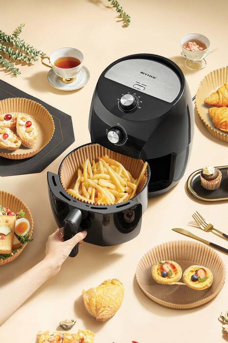 Roll-Up Airfryer Pişirme Kağıdı Yuvarlak 20cm 50 + 5 Adet (5 Adet Hediye) - 3