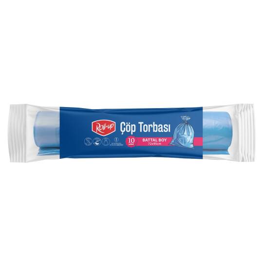 Roll-up Çöp Torbası Battal 72x95cm 10 Adet