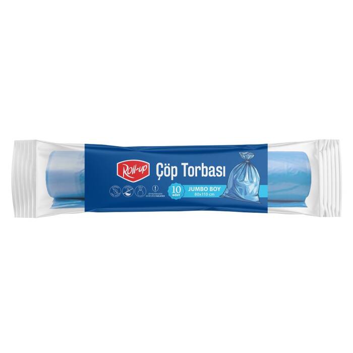 Roll-up Çöp Torbası Jumbo 80x110cm 10 Adet - 1