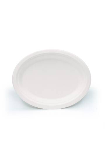 Roll-Up Doğa Dostu Tabak Oval 25 Adet