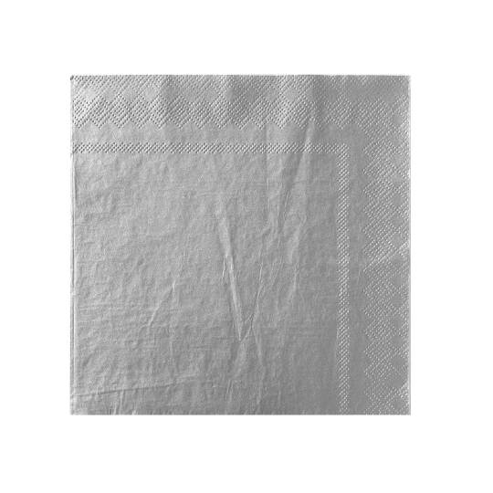 Roll-Up Kağıt Peçete Gümüş 33 x 33cm 20 Adet - 2