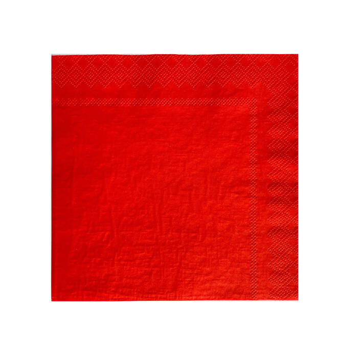 Roll-Up Kağıt Peçete Kırmızı 33 x 33cm 20 Adet - 2