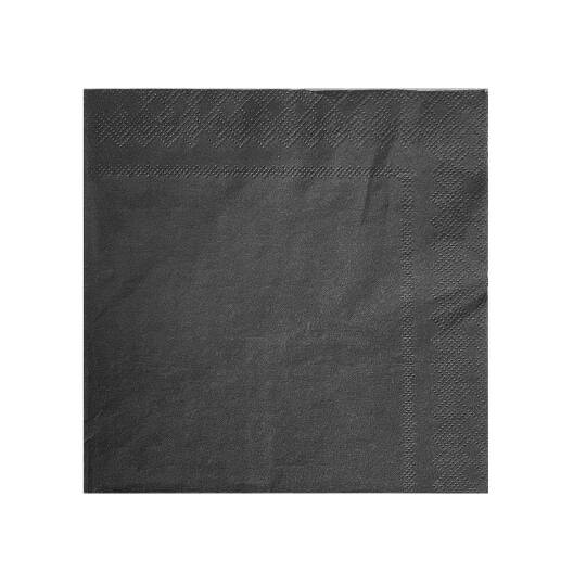Roll-Up Kağıt Peçete Siyah 33 x 33cm 20 Adet - 2