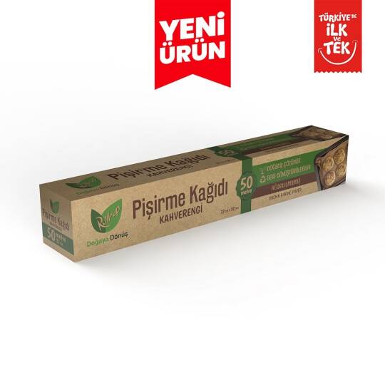 Roll-up Kahverengi Pişirme Kağıdı 37cmx50m 1 Adet