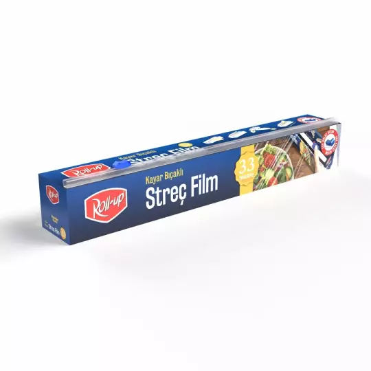 Roll-Up Kayar Bıçaklı Streç Film 30cm x 33 m 1 Adet