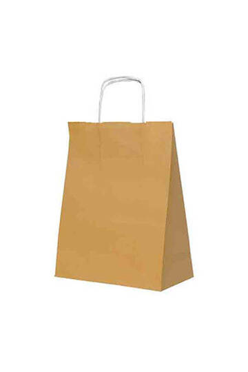 Roll-Up Kraft Çanta Altın Büyük Boy 31x41cm 25 Adet - 2
