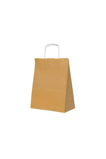 Roll-Up Kraft Çanta Altın Küçük Boy 18x24cm 25 Adet - 2