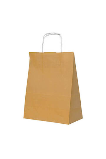 Roll-Up Kraft Çanta Altın Orta Boy 25x31cm 25 Adet - 2