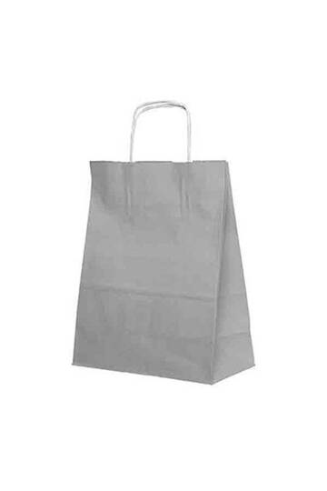 Roll-Up Kraft Çanta Gümüş Orta Boy 25x31cm 25 Adet - 2