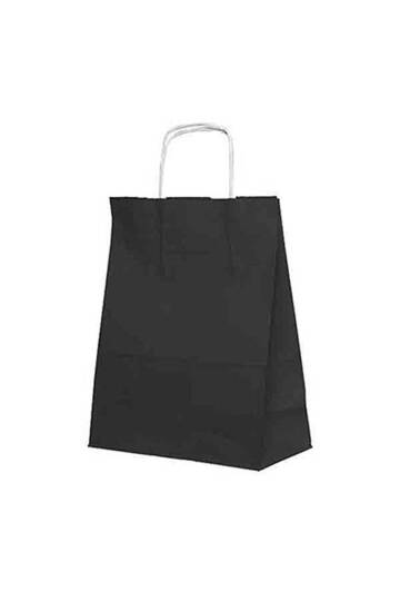 Roll-Up Kraft Çanta Siyah Orta Boy 25x31cm 25 Adet - 2