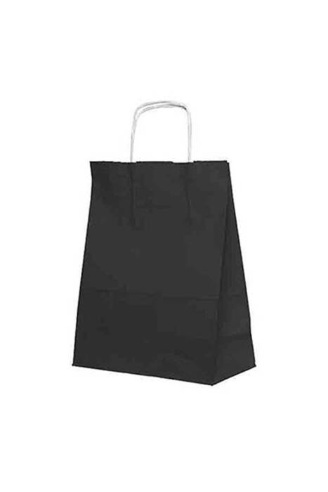 Roll-Up Kraft Çanta Siyah Orta Boy 25x31cm 25 Adet - 2