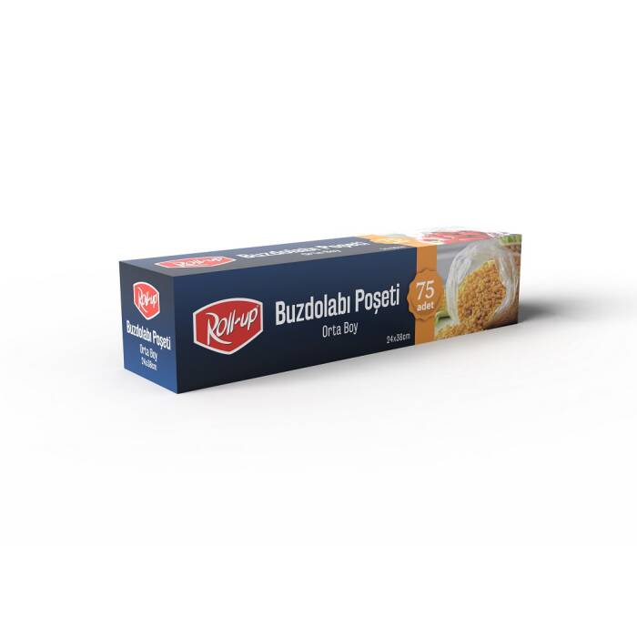 Roll-Up  Orta Boy Buzdolabı Poşeti 24x38cm 75 Adet - 1