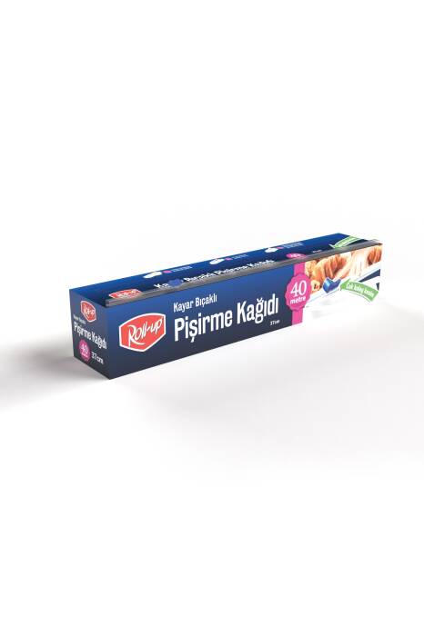 Roll-Up  Pişirme Kağıdı Kayar Bıçak Hediyeli 37cm x 40 m 1 Adet - 1