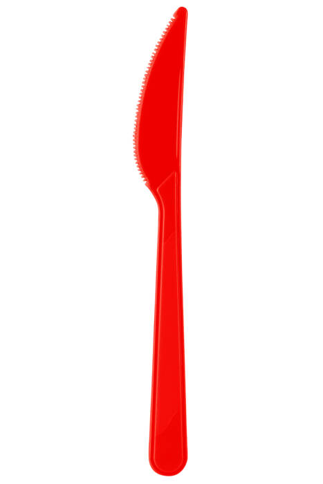 Roll-Up Plastik Bıçak Kırmızı 25 Adet - 1