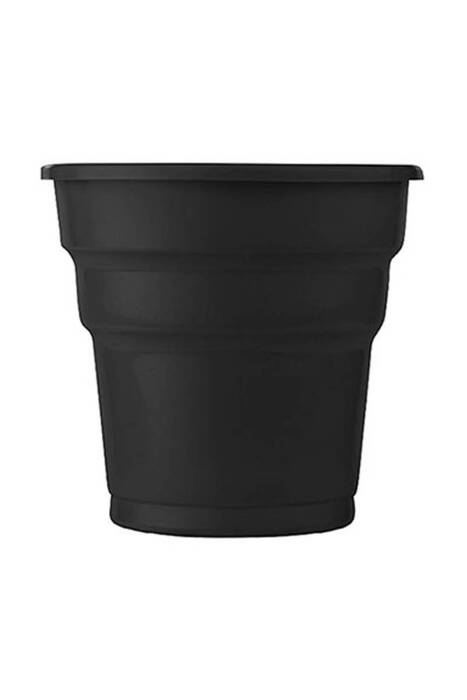 Roll-Up Plastik Meşrubat Bardağı Siyah 180cc-7oz 25 Adet - 1