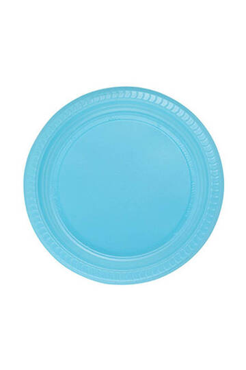 Roll-Up Plastik Tabak Açık Mavi 22cm 25 Adet